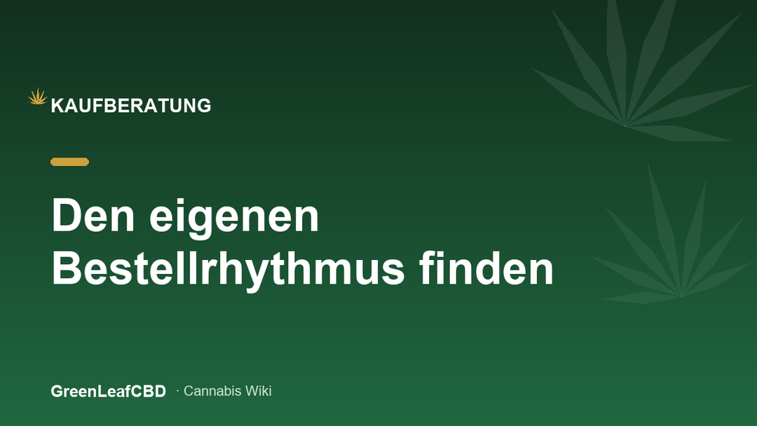 Den eigenen Bestellrhythmus finden - Titelbild