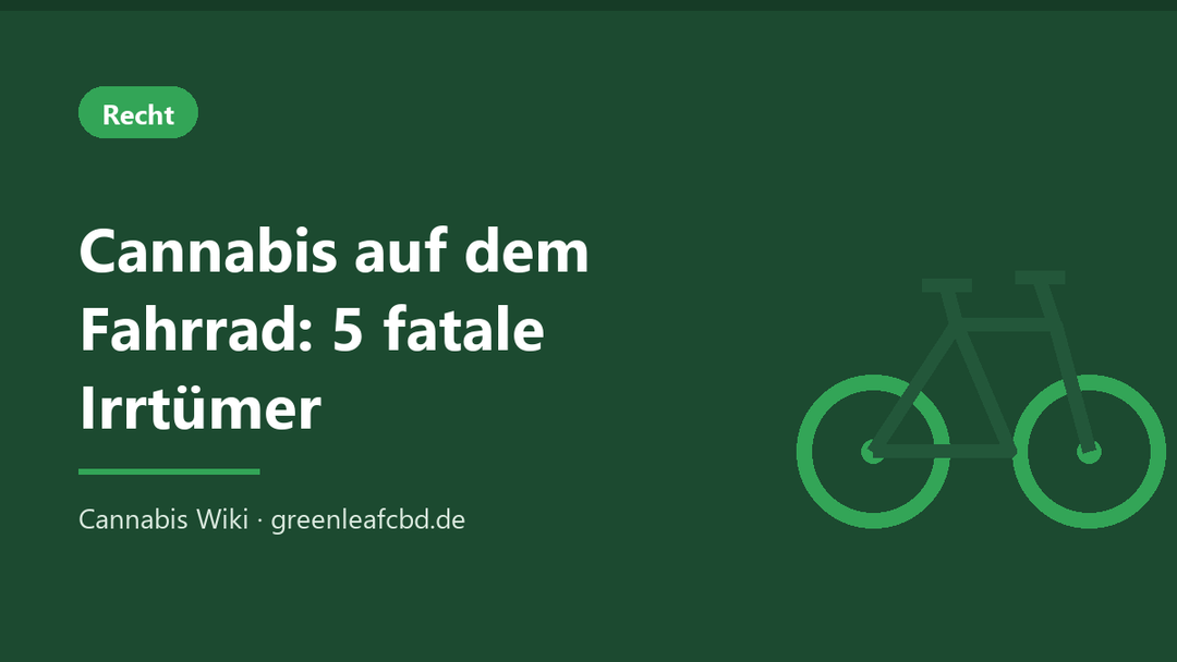 Titelbild: Cannabis auf dem Fahrrad – 5 fatale Irrtümer