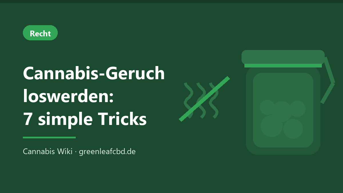Titelbild: Cannabis-Geruch loswerden – 7 simple Tricks