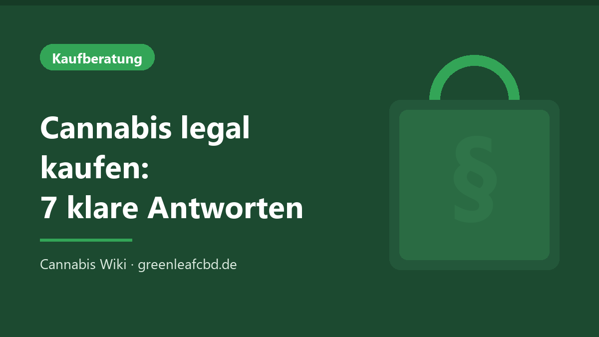 Titelbild: Cannabis legal kaufen – 7 klare Antworten