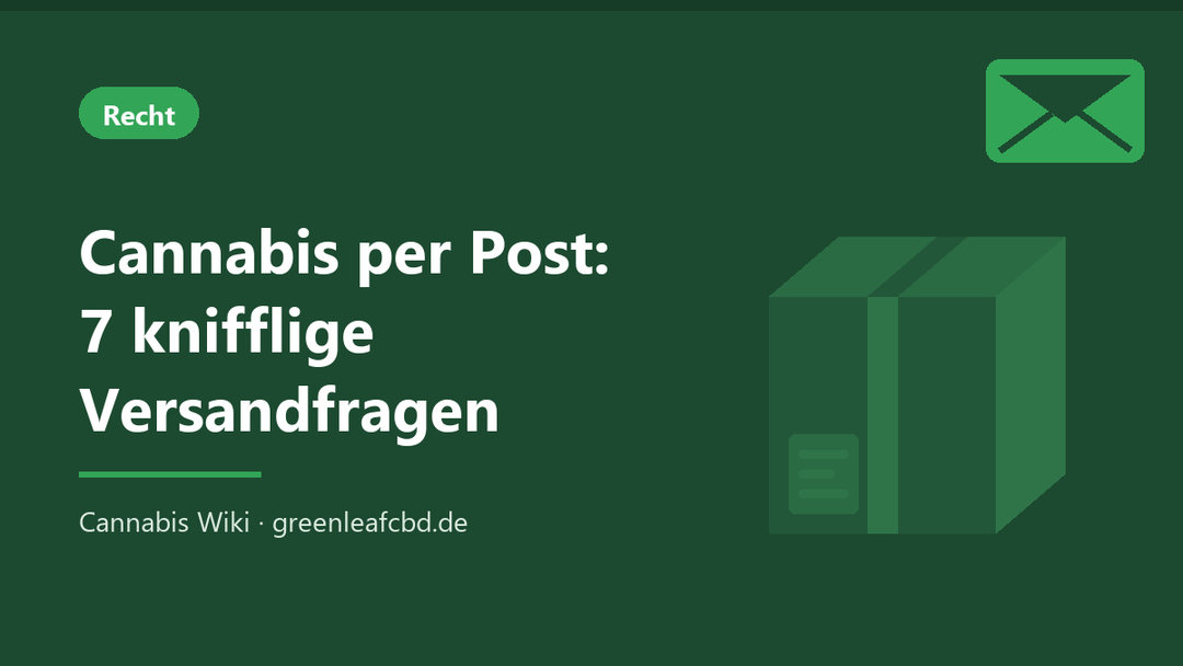 Titelbild: Cannabis per Post – 7 knifflige Versandfragen