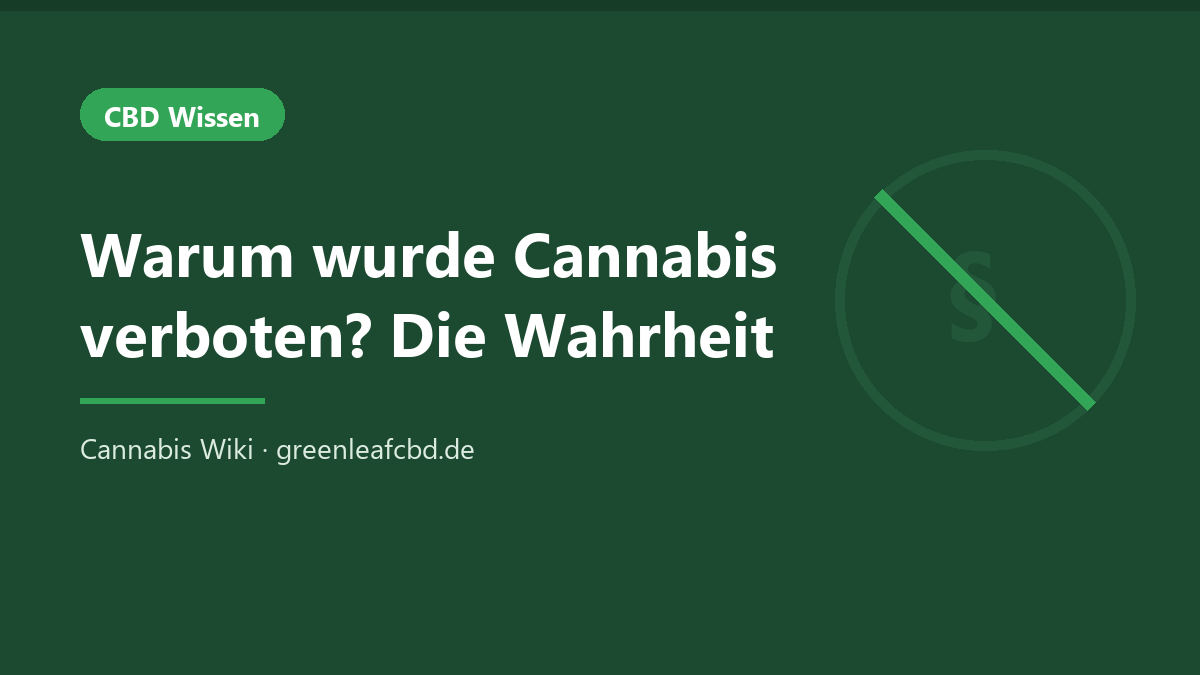 Titelbild: Warum wurde Cannabis verboten? Die Wahrheit – Cannabis Wiki
