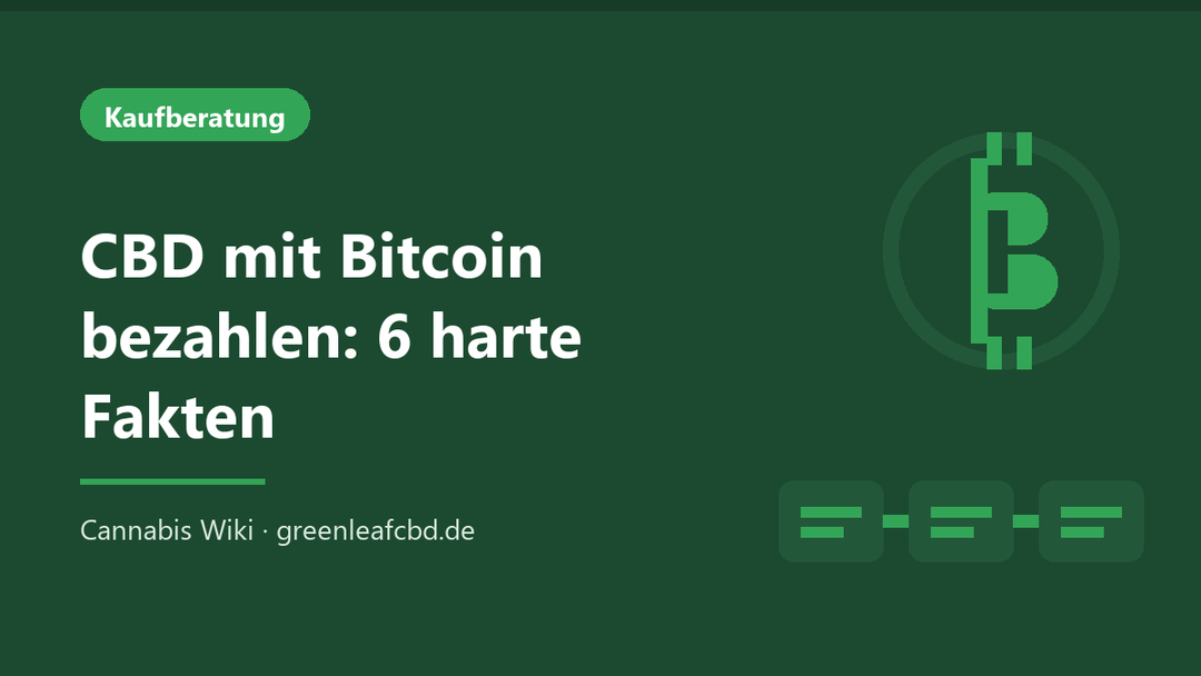 CBD mit Bitcoin bezahlen: Titelbild zum Ratgeber über Kryptozahlungen im CBD-Shop