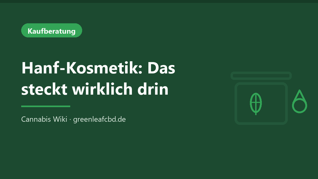 Titelbild: Hanf-Kosmetik – das steckt wirklich drin