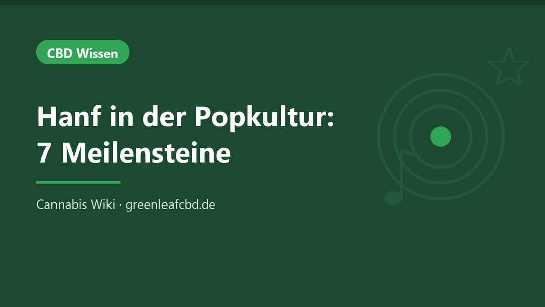 Hanf in der Popkultur: sieben Meilensteine von Jazz bis Streaming