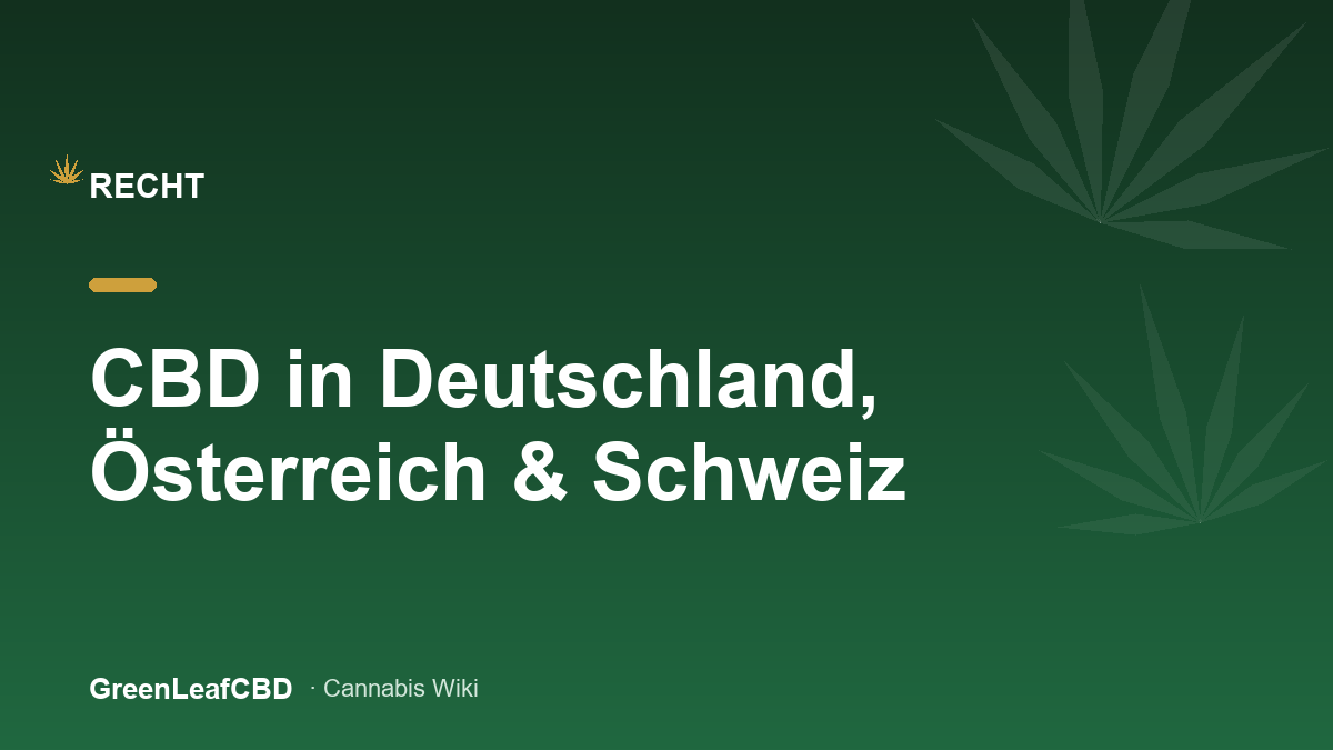 CBD in Deutschland, Oesterreich und Schweiz - Titelbild