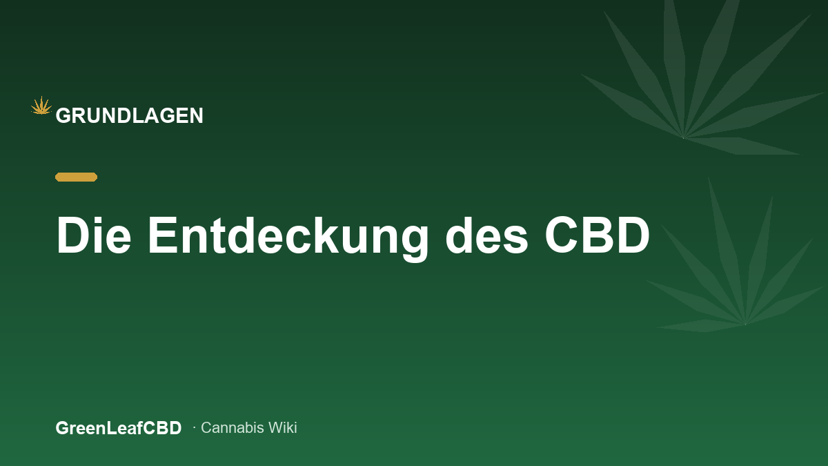Die Entdeckung des CBD - Titelbild