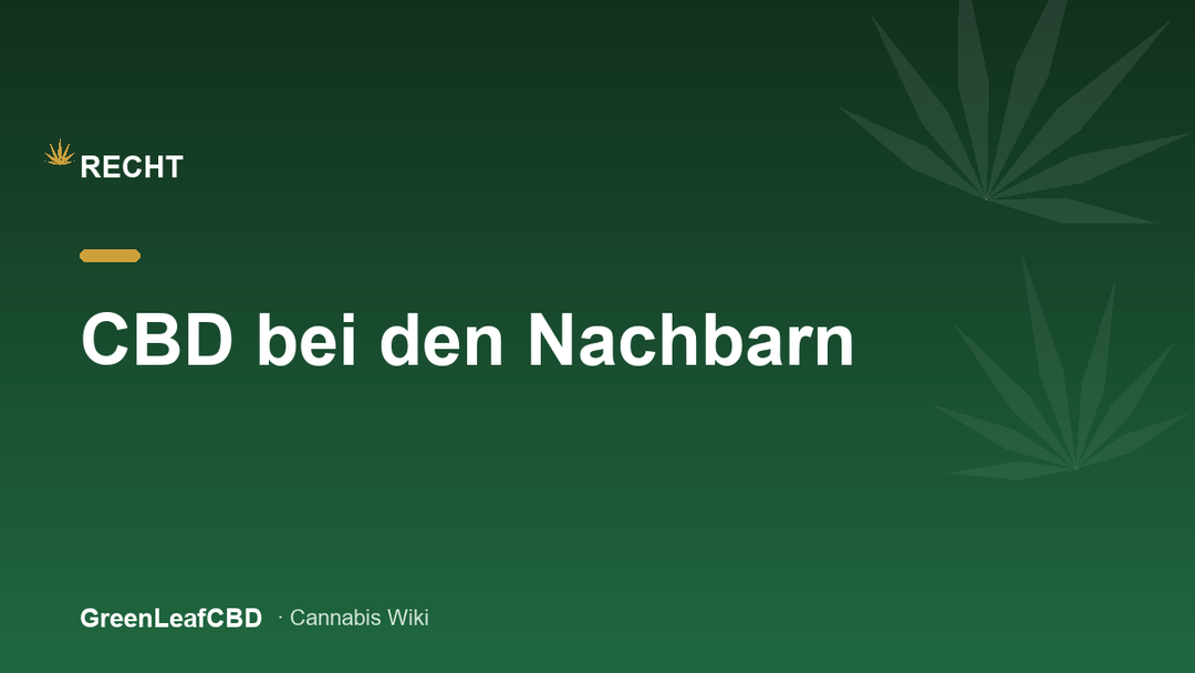 CBD bei den Nachbarn: Niederlande, Polen, Tschechien - Titelbild