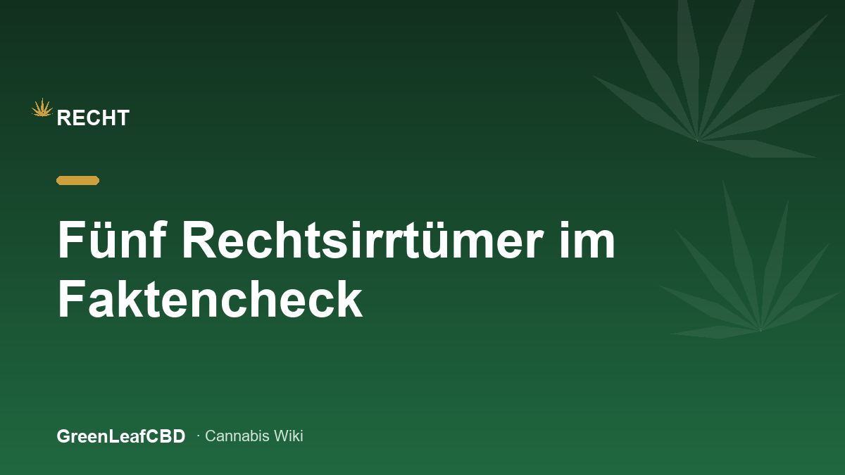 Fuenf Rechtsirrtuemer im Faktencheck - Titelbild