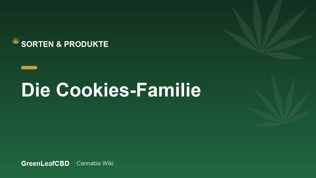 Die Cookies-Familie: suesse Dessert-Sorten mit dichten, harzigen Blueten