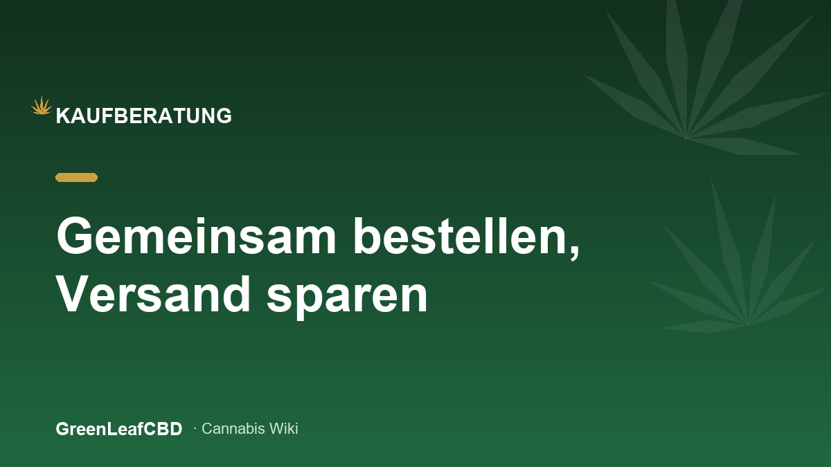 Gemeinsam bestellen und Versand sparen - Titelbild
