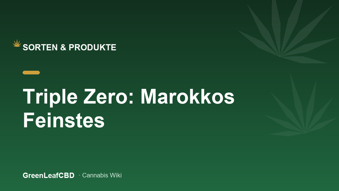 Triple Zero im Portraet: Marokkos Feinstes - Titelbild