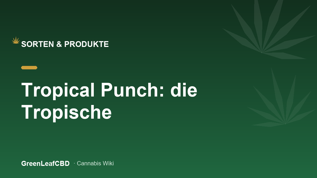 Tropical Punch: die Tropische - Titelbild