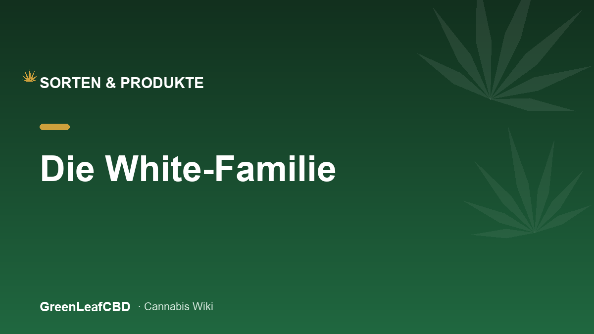 Die White-Familie: harzueberzogene Bluete einer White-Sorte mit weissem Schimmer